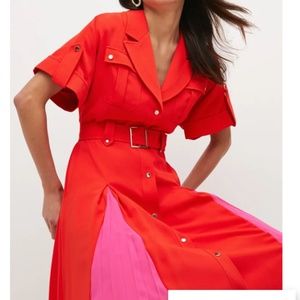 Karen Millen Soft Tailored Colourblock Dress BNWT